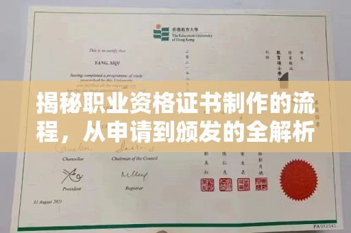 陈巴尔虎旗揭秘职业资格证书制作的流程，从申请到颁发的全解析
