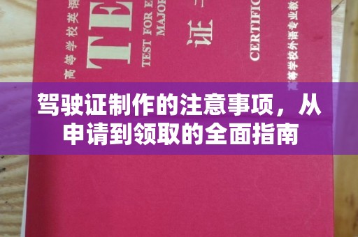陈巴尔虎旗驾驶证制作的注意事项，从申请到领取的全面指南
